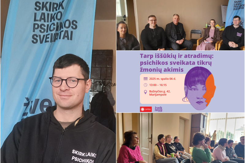 „Žvelk giliau“ Marijampolėje: kaip gyventi su psichikos sveikatos iššūkiais?